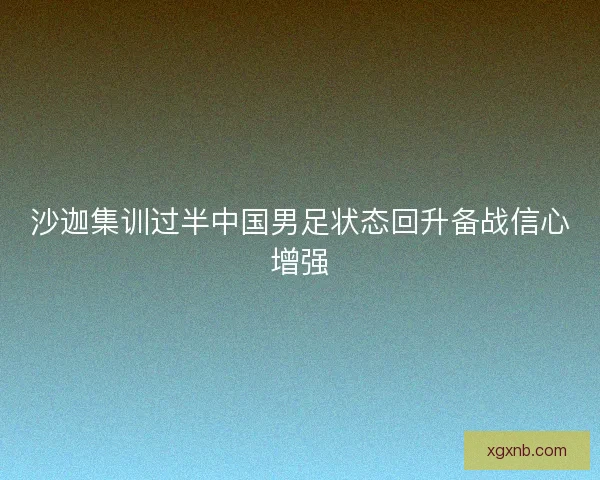 沙迦集训过半中国男足状态回升备战信心增强